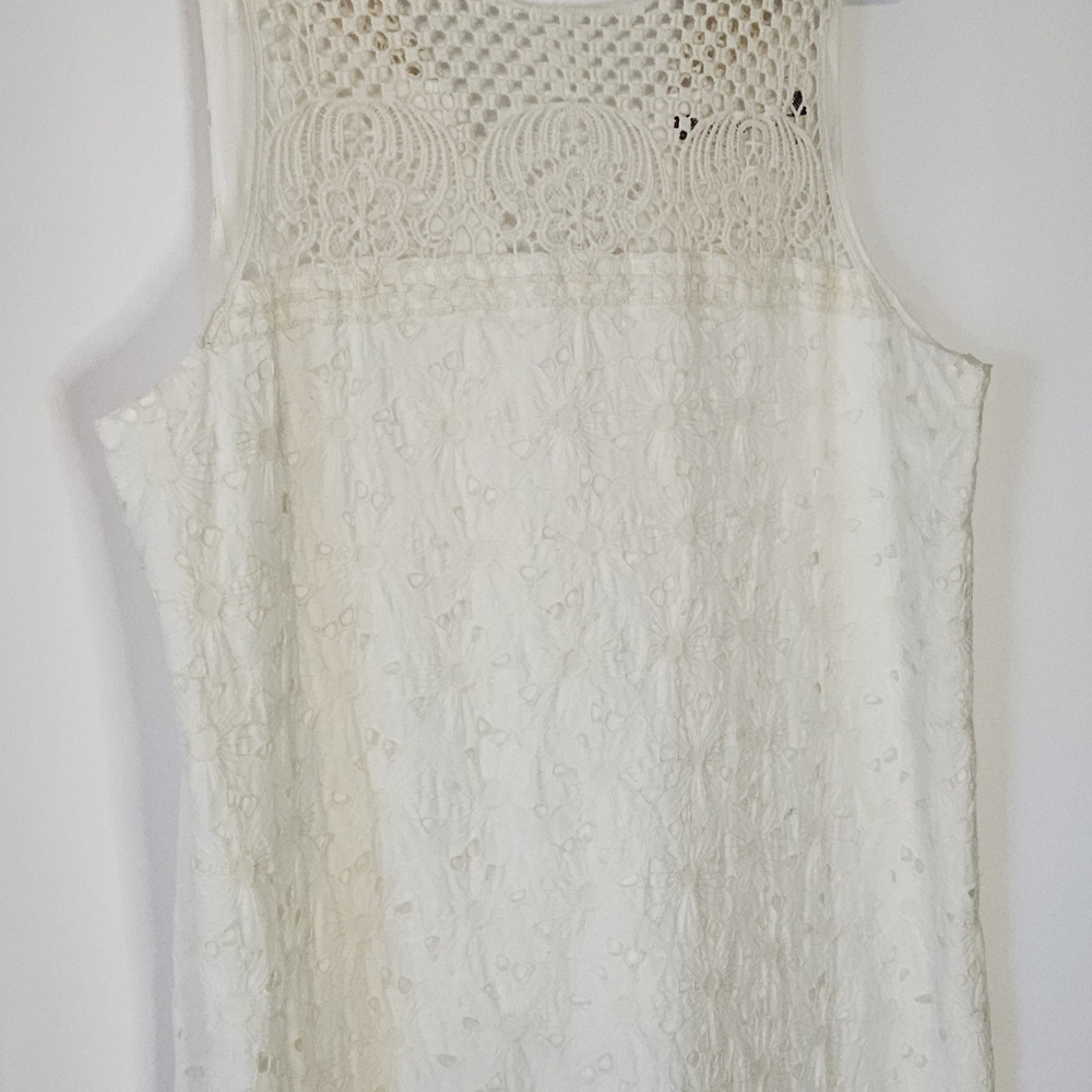 Chelsea & Violet Cream Lace Midi Dress